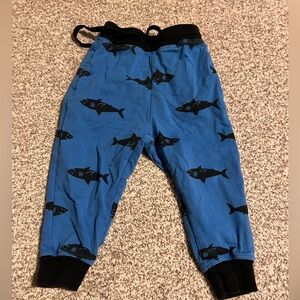 Kids Blue Shark Print Joggers